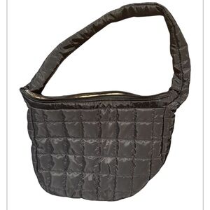 Quilted Black Tote